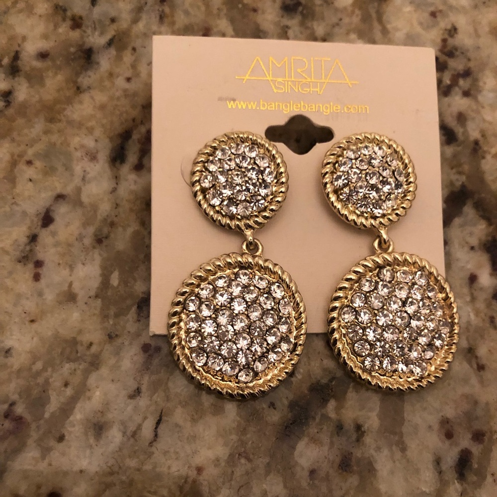 Amrita Singh gold tone earrings